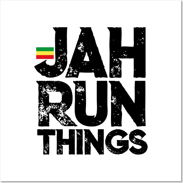 Jah Run Things Rasta Reggae Rastafari Wall Art by Merchweaver